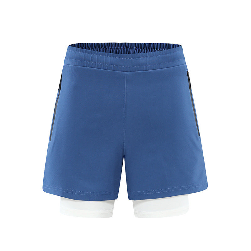 Men's Running Two-piece Sports Shorts