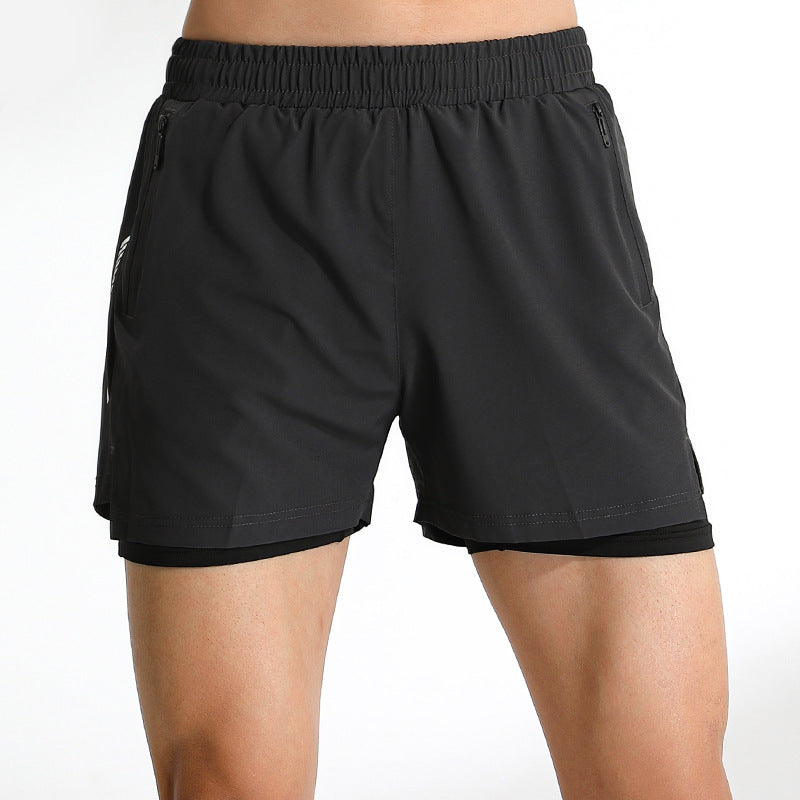 Men's Running Two-piece Sports Shorts