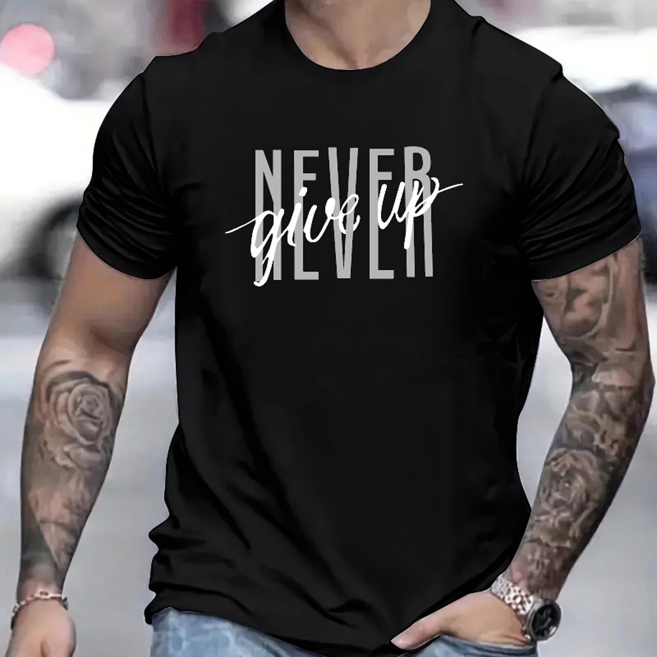 Graphic T-Shirt (never give up)