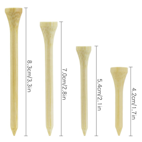 100pcs Bamboo Golf Tee