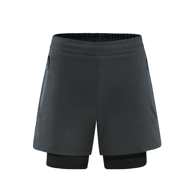 Men's Running Two-piece Sports Shorts