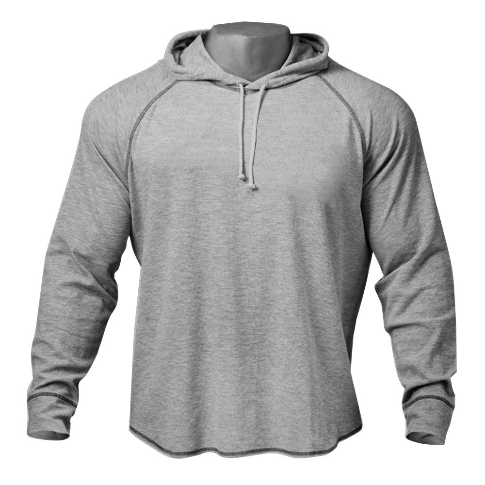 Men's Fitness Hooded Long Sleeve