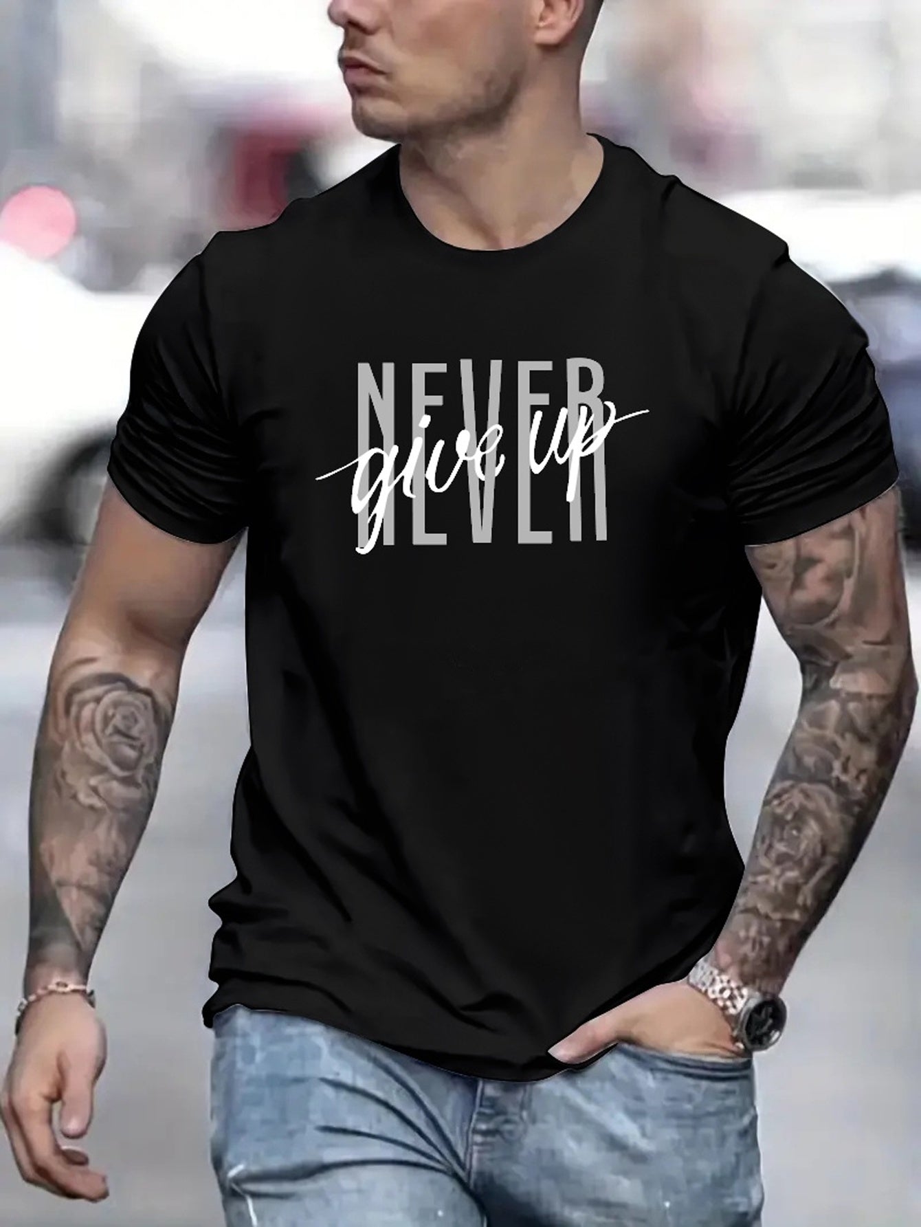 Graphic T-Shirt (never give up)