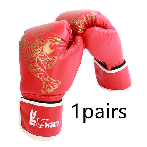 Flame Tiger Boxing Gloves